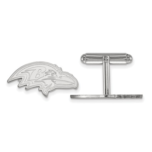 Baltimore Ravens Cuff Links Sterling Silver