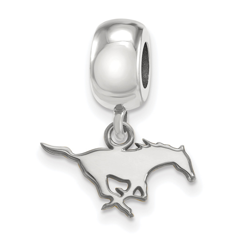 Southern Methodist University Extra Small Dangle Bead Sterling Silver
