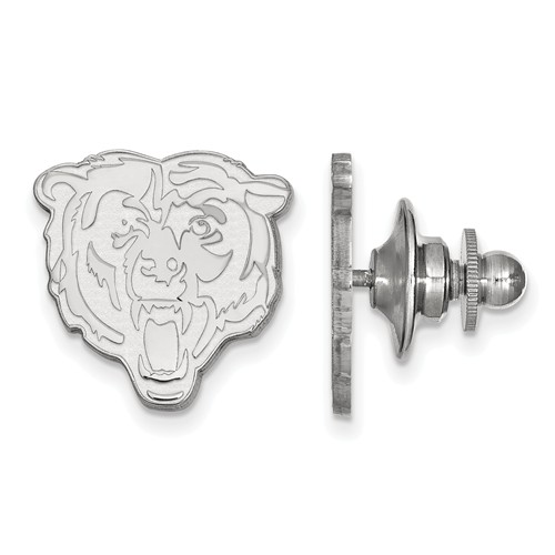 Sterling Silver Chicago Bears Lapel Pin