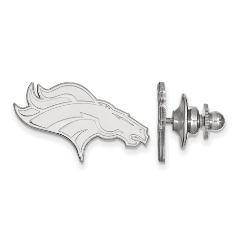 Sterling Silver Denver Broncos Lapel Pin