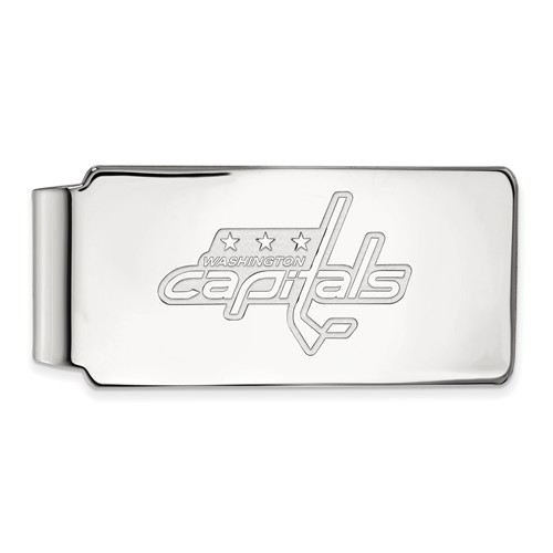 10k White Gold Washington Capitals Money Clip