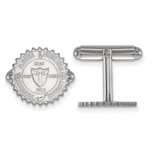 Sterling Silver Florida A&M University Crest Cuff Links