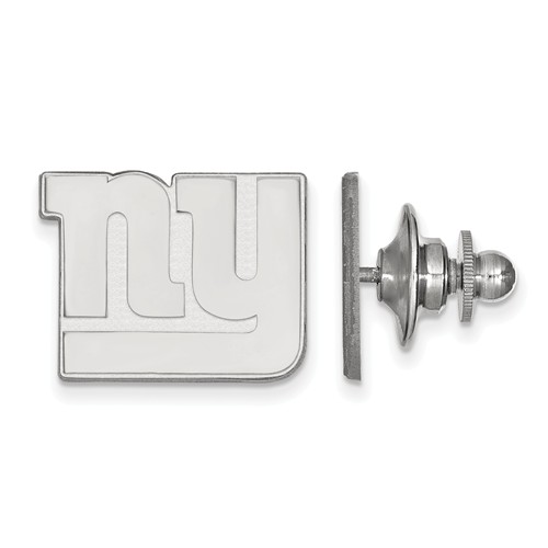 14k White Gold New York Giants Lapel Pin
