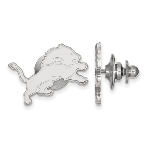 Sterling Silver Detroit Lions Lapel Pin