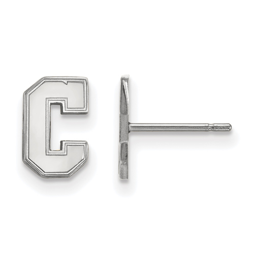 College of Charleston Extra Small Post C Earrings Sterling Silver