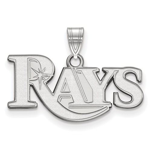 Sterling Silver 3/8in Tampa Bay Rays Pendant