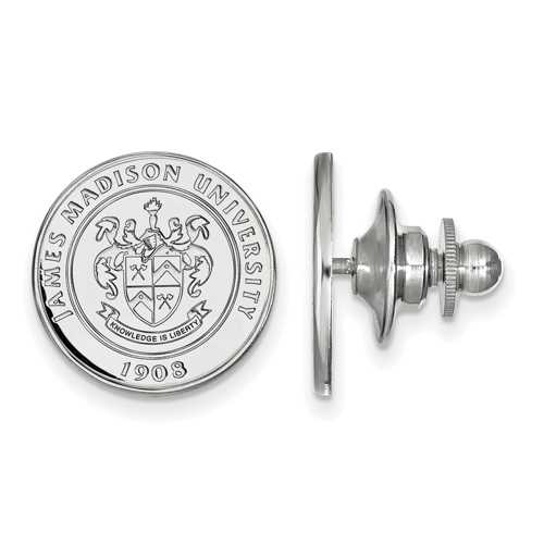 Sterling Silver James Madison University Crest Lapel Pin