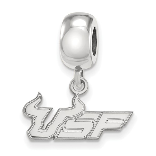 Sterling Silver University of South Florida Small Dangle Bead