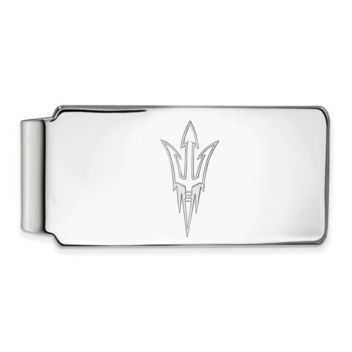 Arizona State University Pitchfork Money Clip Sterling Silver