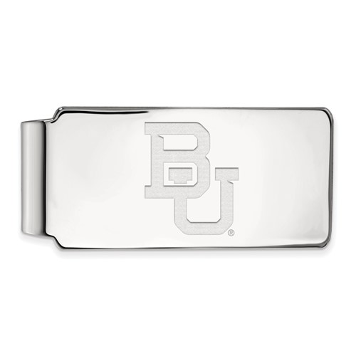 Sterling Silver Baylor University Money Clip