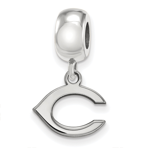 Sterling Silver Cincinnati Reds C Extra Small Dangle Bead