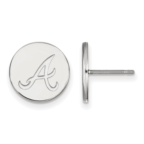 Sterling Silver Atlanta Braves Logo Post Earrings