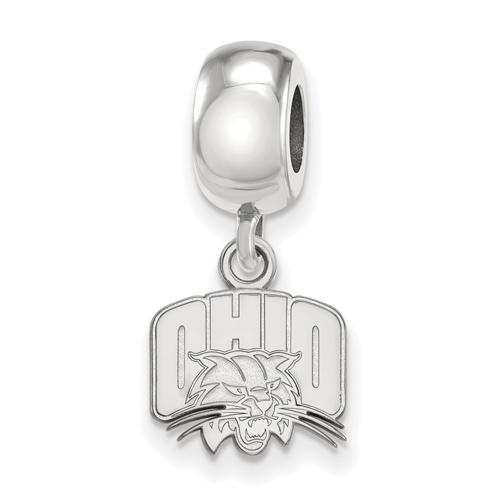 Ohio University OHIO Extra Small Dangle Bead Sterling Silver