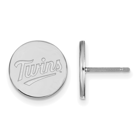Sterling Silver Minnesota Twins Small Post Earrings