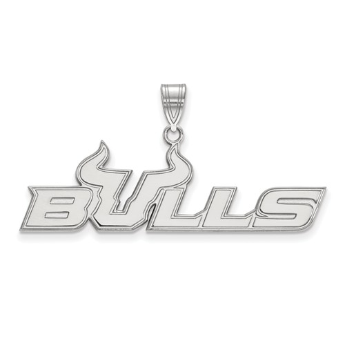 Sterling Silver University of South Florida Bulls Pendant