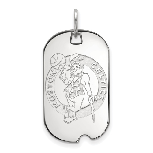 Sterling Silver Small Boston Celtics Dog Tag