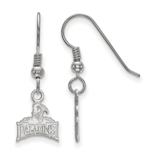 Sterling Silver Furman University Paladins Extra Small Dangle Earrings