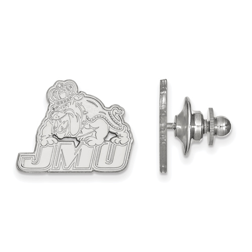 14k White Gold James Madison University Lapel Pin