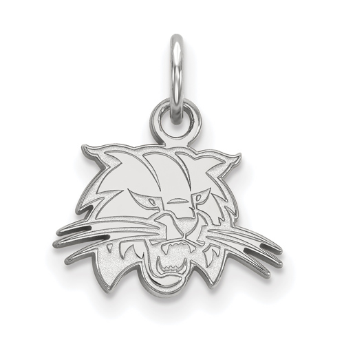 Ohio University Bobcat Charm 3/8in 10k White Gold