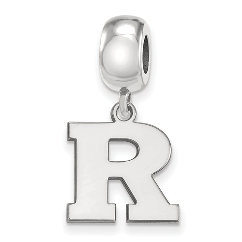 Sterling Silver Rutgers University Small Dangle Bead 
