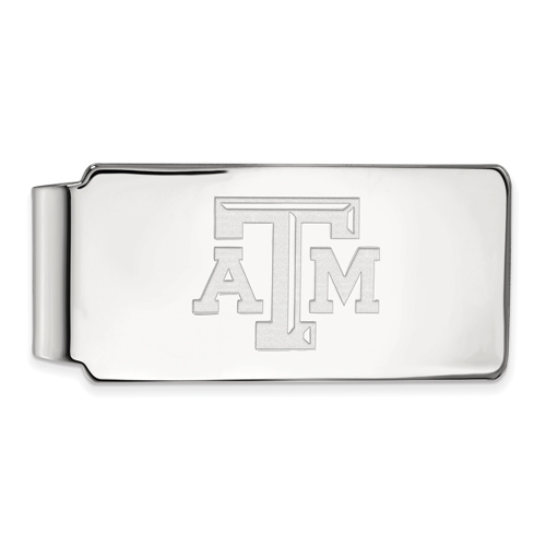 Sterling Silver Texas A&M University Money Clip