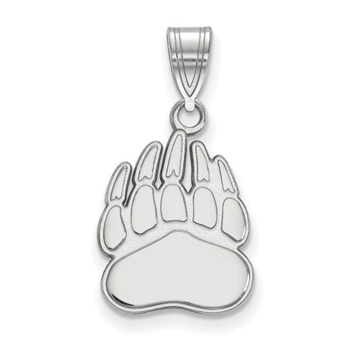 University of Montana Paw Pendant 5/8in Sterling Silver