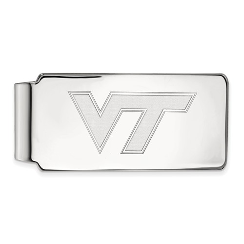 14k White Gold Virginia Tech Money Clip