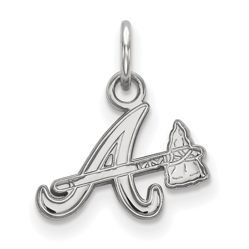 Sterling Silver 3/8in Atlanta Braves Tomahawk A Pendant