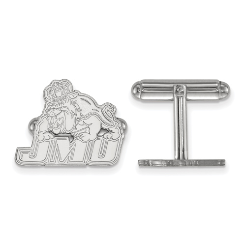 Sterling Silver James Madison University Bulldog Cuff Links