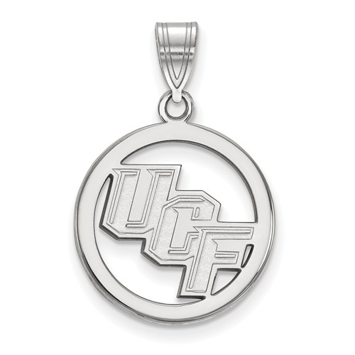 University of Central Florida Circle Pendant Sterling Silver