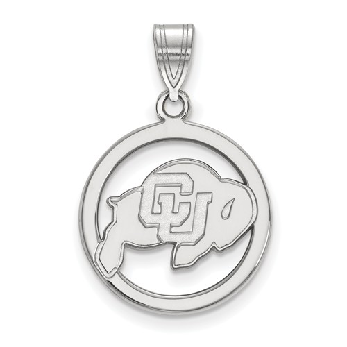 University of Colorado Circle Pendant Sterling Silver