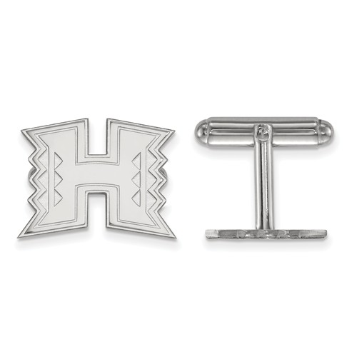 University of Hawaii Logo Cuff Links Sterling Silver