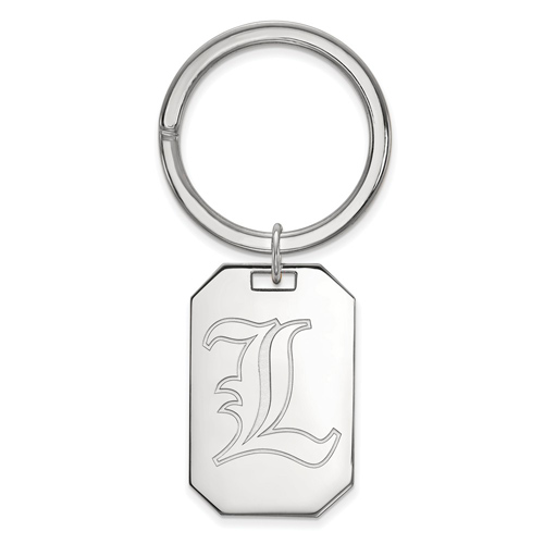 Sterling Silver University of Louisville Key Chain
