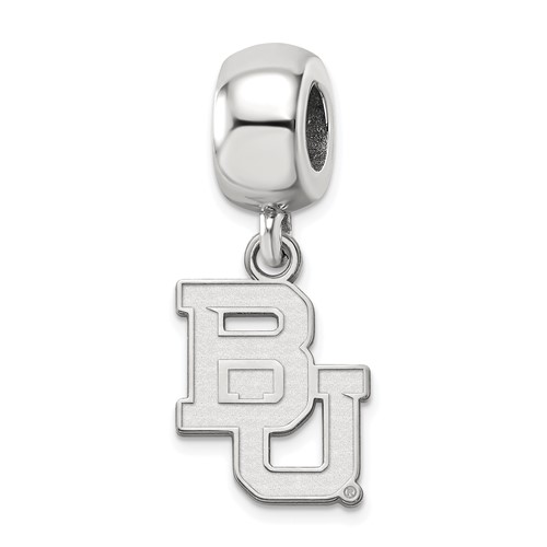 Sterling Silver Baylor University Small Dangle Bead