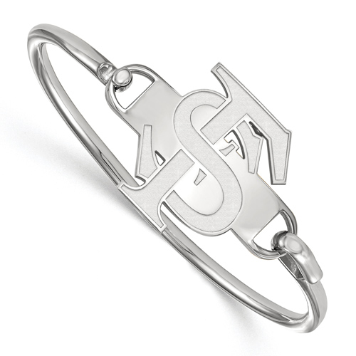 Sterling Silver 6in Florida State University Bangle