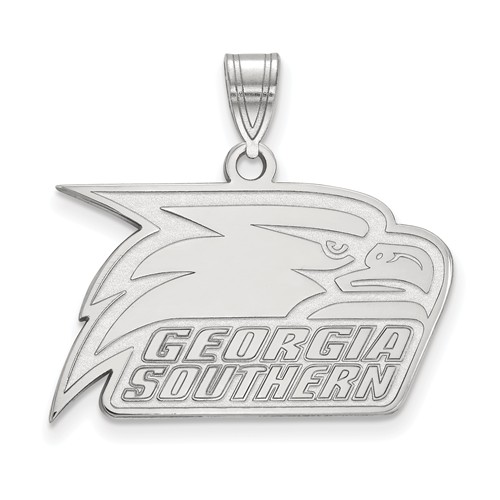 Georgia Southern University Athletic Pendant 5/8in Sterling Silver