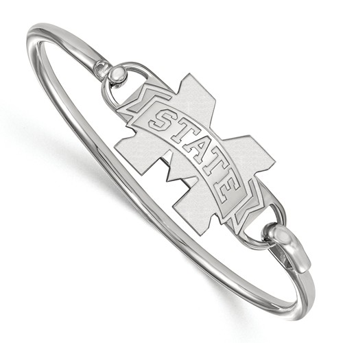 Sterling Silver 7in Mississippi State University Bangle