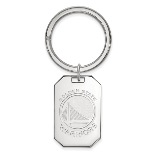 Sterling Silver Golden State Warriors Key Chain