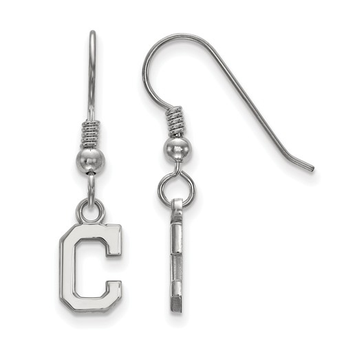 Sterling Silver Extra Small Cleveland Indians C Dangle Earrings