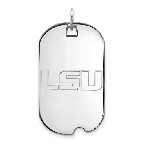 Sterling Silver Louisiana State University Dog Tag