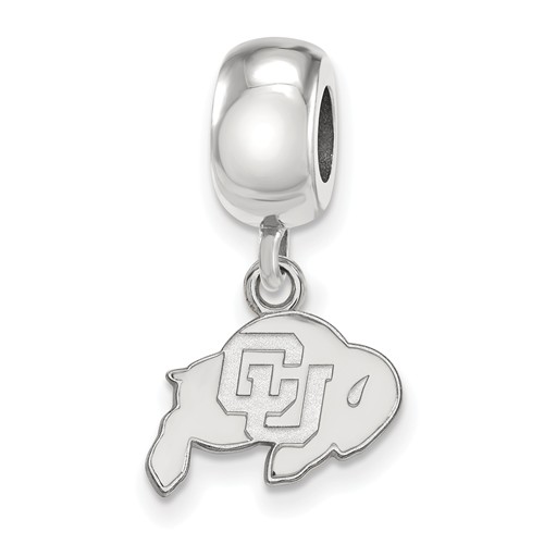University of Colorado Buffalo Tiny Dangle Bead Sterling Silver
