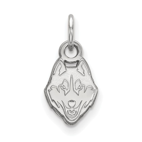 University of Connecticut Husky Charm 3/8in Sterling Silver