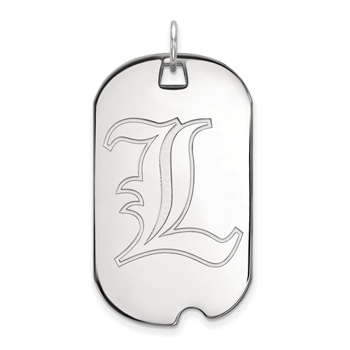Sterling Silver University of Louisville Dog Tag