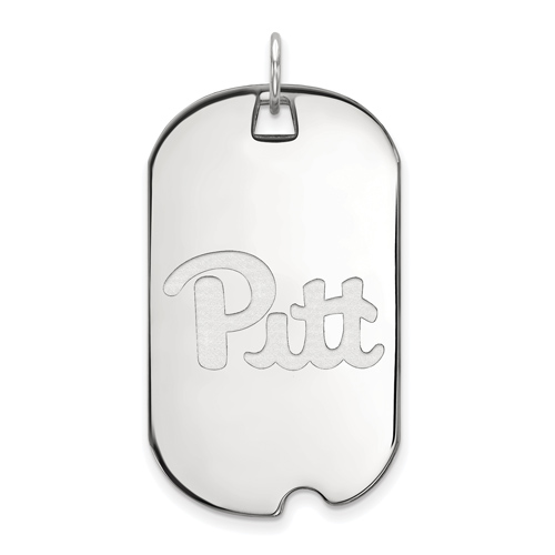 Sterling Silver University of Pittsburgh Dog Tag