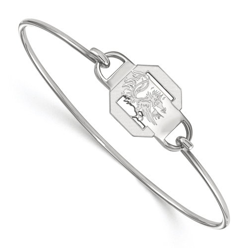 Silver 7in University of South Carolina Small Center Wire Bangle