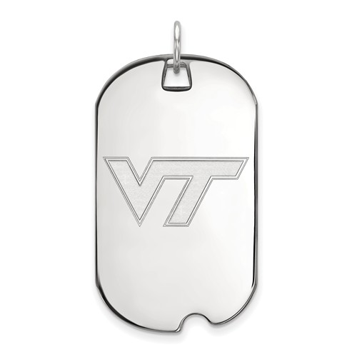 Sterling Silver Virginia Tech Dog Tag