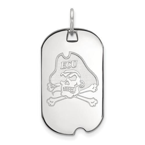 Sterling Silver East Carolina University Small Dog Tag