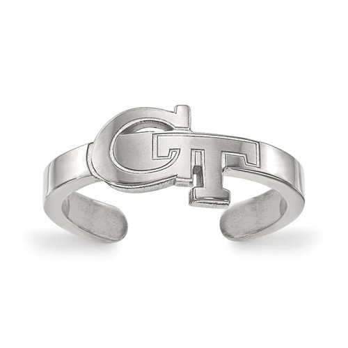 Sterling Silver Georgia Tech Toe Ring