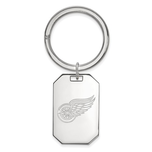 Sterling Silver Detroit Red Wings Key Chain