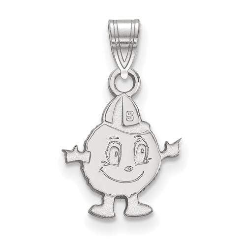 Syracuse University Otto the Orange Pendant 1/2in Sterling Silver